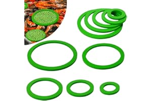 QOMJUFA 5 pcs anelli galleggianti per piante, anelli galleggianti per piante da nuoto, anelli di mangime per pesci per acquari, anelli galleggianti, per mantenere o separare piante galleggianti