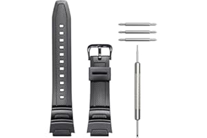 WRISTARMOR Cinturino in resina compatibile con orologio sportivo impermeabile Casio AE-1100w SGW-300H AE-1000w AE-1200 W-218H da uomo