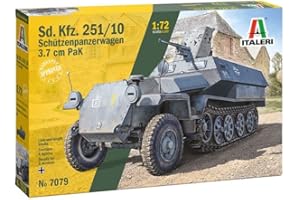Italeri 7079 SD.Kfz. 251/10 3.7 cm PaK, Scala 1:72, Plastic Model Kit, Modello in Plastica da Montare, Modellismo