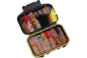 Pesca a Mosca, RoseFlower Kit di Esche da Pesca Esche Galleggianti da Pesca - Pratico Insetti Esca Bionico - Mosche Secche Esche Artificiale Pesca Richiamo Set per Trota, Persico, Luccio Spoon