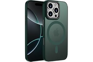 ORDA For iPhone 16 Pro Case Compatible with MagSafe, Magnetic Mobile Phone Case for iPhone 16 Pro Case, Translucent Matte Back, Thin, Shockproof, Protective Case, Green
