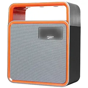 DMG DY31 Portable Wireless Bluetooth HiFi Music Speakers with LED Light and Extra Bass DY31 (Grey/Orange)