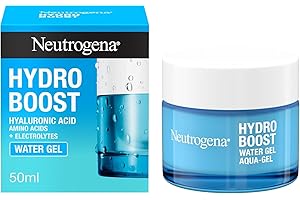 Neutrogena Hydro Boost Water Gel (1x 50ml), Oil-Free Face Cream with Hyaluronic Acid, Amino Acids and Electrolytes, Lightweight Face Care with 72 Hour Hydration, For Acne-Prone and Sensitive Skin