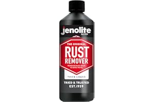 JENOLITE Dissolvant de rouille liquide épais | 500ml | Formule anti-goutte | Thixotropique Antirouille Metal | Élimine la rouille sur le métal nu | Idéal pour les surfaces verticales et les voitures
