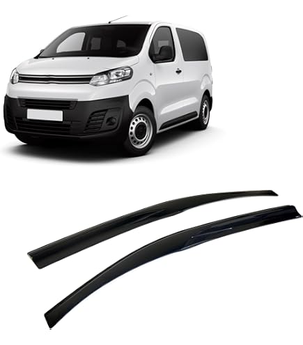 Déflecteurs De Vent/pluie Noirs Pour Toyota Aygo 5 Portes (2014-2023) - En Acrylique, Montage Sans Perçage