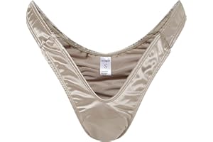 QOYDOY Tanga Tucking Gaff Höschen für Crossdresser, Transgender Einzelpersonen, glatt, seidig, versteckter Gaff Shaping Slip