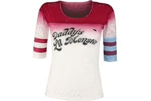 Suicide Squad Harley Quinn Daddy's Little Monster Women's Long-Sleeved Shirt Multicoloured