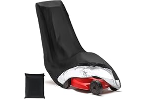 Ruryxel Copertura per Tosaerba, 193 x 112 x 64cm Telo Copertura Esterno Pratico, 210D Oxford, Telo Copri Tosaer-ba Coper-tura Universale con Cordone, Accessori Tosaerba per Giardino & Garage