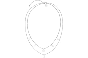 Purelei® Luna Kette Damen – Halskette Damen aus langlebigem Edelstahl – Wasserfeste Kette mit Anhänger – 40-45 cm Länge verstellbar – Halskette für deinen individuellen Look