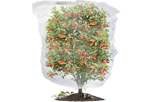 LYSTRO Fruit Tree Netting Bird Protection, Bird Netting for Garden, Insect Mesh Net with Drawstring, Plants Fine Mesh Cover Nets for Vegetables Fruit Strawberry Bush (120 * 180cm)