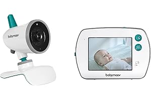 Babymoov Babyphone camera bebe Yoo Feel, Babyphone Video, Talkie Walkie, Système Plug & Play, Ecran Tactile