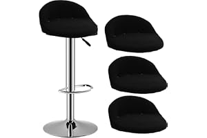 Stretchiga stolsöverdrag, barstolsöverdrag, kort ryggstolskydd, svängbara stolsöverdrag med rygg, stretch barstol överdrag me