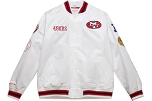 Mitchell & Ness NBA Hometown LW Satin Jacket, White