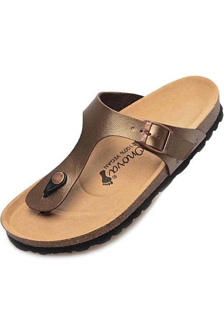 Produktbild von BOnova Portofino Sandale – Mit Kork-Fußbett, Verstellbarem Riemen & Leder-Sohle (EU-Herstellung)