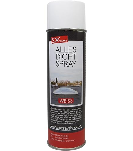 EVERFIX Allesdicht Spray   500 Ml, Creme Weiss   Dichtspray Fl%c3%bcssigkunststoff Kunststoff Abdichtung