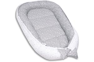 ‎PALULLI PaLulli Cuddly Nest 2-Sided Baby Nest Baby Nest Travel Cot Changing Mat Cuddly Bed Cocoon Cocoon for Baby Cot - Babies and Infants, 100% Cotton Oeko Tex (Galaxy)