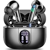 Wireless Bluetooth Headphones, 2026 Wireless Bluetooth 5.4 HiFi Stereo Headphones, 45 Hours Wireless Headphones with ENC Nois