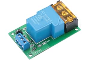 YWBL-WH One Way Relay Module, Trigger Relay Module, High Power One Way High/Low Level Trigger Optocoupler Isolation Relay Module 30A YYG-2(5VDC)