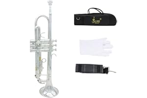 Andoer Trompette Bb B Flat en Laiton Exquise avec Gants Embouchure