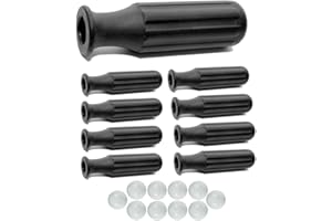 CALCIO BALILLA VARI Calcio Balilla Otto (8) manopole Reta L97 in Gomma termoplastica Nera Adatte calcetti Roberto Sport, aste Diametro mm.16. Abbinate a Dieci (10) Palline per Calcio Balilla.