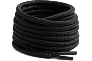 SMART LACES Strong Round Bootlaces Boot Laces Shoelaces for Work Hiking Boots and Trainers