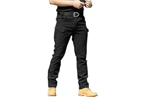 DUOLUVA Pantalon Cargo Homme Tactique Multi Poches Combat Stretch Extensible Séchage Rapide (Pas de Ceinture)