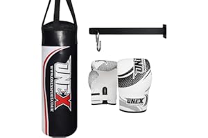 ONEX Kids Punch Bag Set – 40cm Hanging Boxing Bag with 2oz Gloves – Junior Training Kit (1.25FT) suitable for 3 to 4 years children MMA, Kickboxing, Karate & Home Fitness