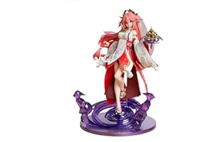 Jiumaocleu Figurine Yae Miko de 24 cm - Figurine d'anime de filles - Pose debout - En PVC - Fait à la main - Jouet de collection - Cadeau pour les fans de jeux