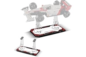 cooldac Soporte de exhibición acrílico compatible con Lego 10330 McLaren MP4/4 y Ayrton Senna, soporte individual transparente compatible con Lego 10330 (solo soporte de pantalla, modelo no incluido)