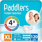 Paddlers Yetişkin Hasta Bantlı Bez X-Large 120 Adet &ndash; Y&uuml;ksek Emicilik