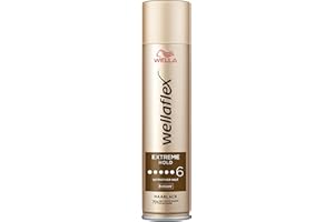 ‎WELLAFLEX Wellaflex Haarlack Extreme Hold | Styling Spray für 48h ultimativen Halt ohne Verkleben | vegane, kopfhautschonende Formel | mit UV-Schutz | Haltegrad 6 | 250 ml