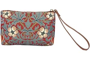 Signare Tapestry Small Wristlet Clutch Bag for Women, Ladies Wristlet Purses with Wrist Strap & Zip Closure