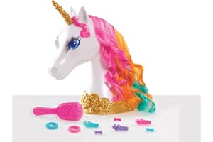 JP Barbie 62861 Barbie Dreamtopia Einhorn-Stylingkopf, Mehrfarbig, 13.3 x 27.3 x 30.5 cm