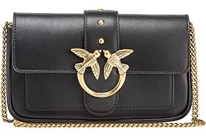 Pinko Love One Pocket C Vitello Seta, Borsa Donna, Taglia Unica