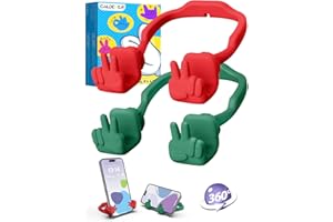 CALDEVER Geschenke für Frauen Männer Mädchen Junge Kinder Weihnachten: Handyständer Weihnachten Wichtelgeschenke Nikolaus Geschenk Teenager Eltern Handyhalterung mit Yeah-Geste Halterung Tisch Geschenkideen