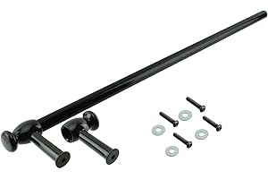 SPARES2GO Universeller auf Maß zuschneidbarer Backofen-Herd-Türgriff Handtuchhalter (schwarz)