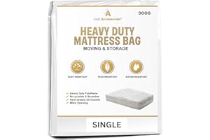 Just Accessories 3ft Mattress Bag Heavy Duty Professional Quality Removal & Storage Bags
