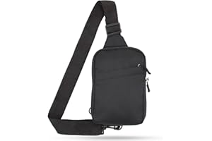 Bototack Small Sling Bag for Men and Women, Nylon Crossbody Shoulder Bag with Adjustable Strap, Travel Chest Waist Backpack Bag for Cycling Outdoor Sports