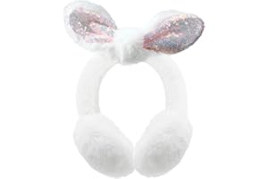 JINGTOPS Orejeras Mujer Invierno,Orejeras NiñAde Conejo Plegables,Orejeras Suaves Y CóModas Mujeres,Orejeras NiñO Invierno NiñAs MantéNgase Abrigado Afuera En Invierno