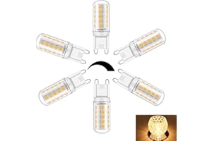 wowatt G9 LED Dimmable Blanc Chaud Ampoule LED G9 5W 230V Équivalent à 40W Halogène Lumière 430LM Lumineux 2700K Lampe LED G9 360°Larges Angle de Faisceau 32 * 2835 SMD Lot de 6