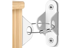 JIUDONE Möbel Kippsicherung Set,12 Sätze Metall Kippschutz Möbel Wandanker,Multifunktions Möbelgurt Möbelanker für Kleinkinder,Kindersicherheit Anti Tip Schutzgurte für Baby-Proofing & Haustierschutz - Weiß