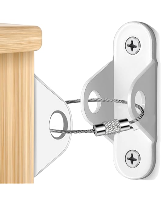 Kit De Sangles Anti-basculement Pour Meubles - Métal, Réglable, Protection Enfants Et Animaux