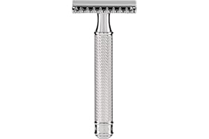 MÜHLE tradycyjna chromowana golarka bezpieczeństwa, otwarty grzebień