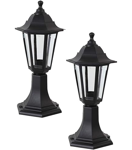 NOMA 7' Outdoor Lamp Post Triple Head All Weather Classic Decor Light, Black, 1 Piece - View #8