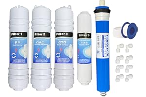 DEPURAGUA Membrana + 4 filtry odwróconej osmozy kompatybilne CS