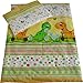 Babies-Island A 2 Piece Bedding Set Pillowcase+Duvet Cover For Baby Toddler To Fit Cot/Cot Bed - Orange Dinosaurs - Size : 90x120 cm