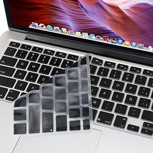 GMYLE Schwarz Mint grün Silikon Tastatur Cover für Macbook Air Pro 13 15 15 Pro Retina 17 US-Modell (Spanische Sprache) - 3