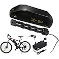 (UK Warehouse) Electric Bike Battery 36V 13AH for 200-700W motor, Ebike Battery with 5-Pin Bottom Plate, Charger and Security Lock, Stable Safe Downtube E Bike Batteries
