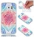 Produktbild Fanryn Samsung Galaxy S6 Hülle,Bunte Muster Weich TPU Handy Hülle Durchsichtig Transparent Etui Cover Case Protective Shell Soft Schutzhülle Telefon Kasten für Samsung Galaxy S6 – Spitzenblumen