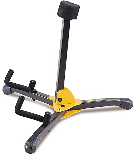 Suporte Triplo Hercules para Instrumentos de Corda com Encosto Dobrável